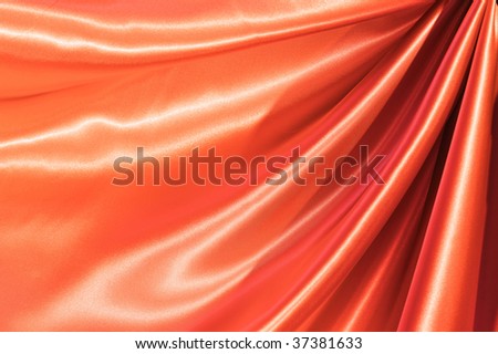 Beautiful folded red silk background