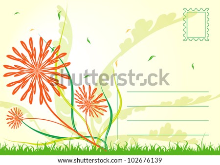 Floral nature ecology abstract background