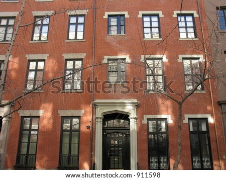 Row house in Greenwich Village, New York City