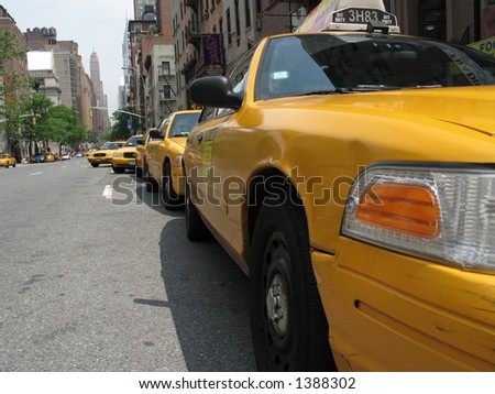 Taxi cabs in New York City