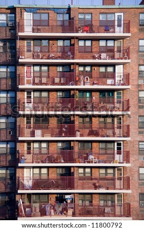 Apartment terraces in New York City