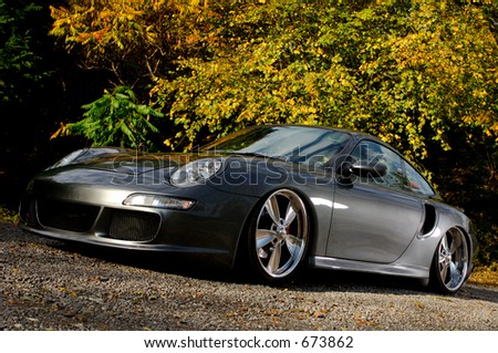 stock photo Modified Porsche 996 Turbo