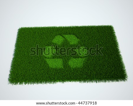 lawn with sign \