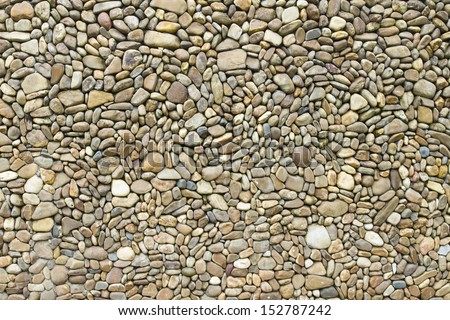 Background pattern of round smooth surface stone.