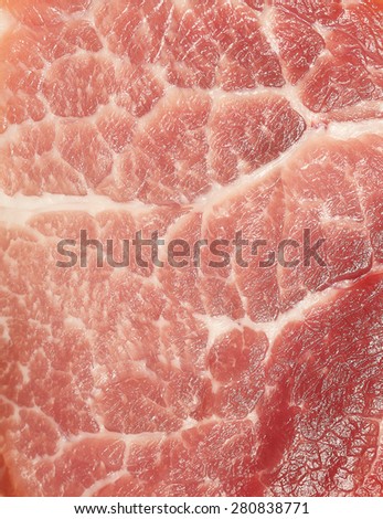 Piece of fresh raw meat background, close-up