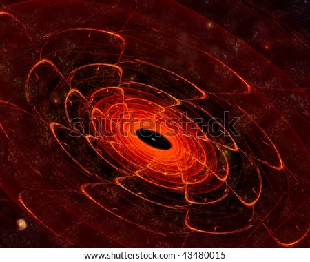 black hole with hot spot