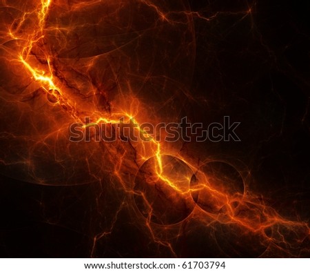 orange lightning