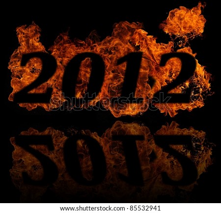 New year 2012 in fire