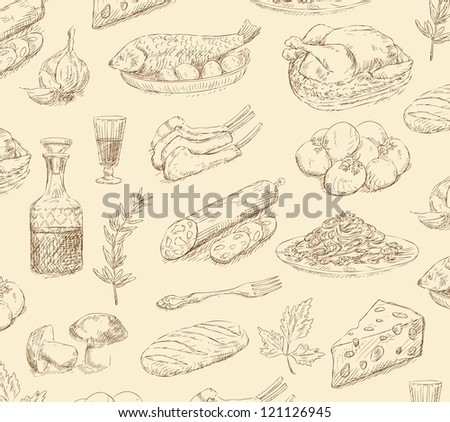 vector vintage hand drawn of food torrent phohyper com stock