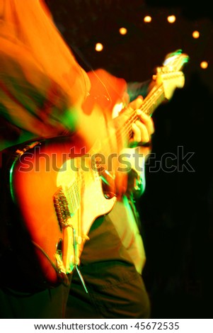 abstract guitarist concert