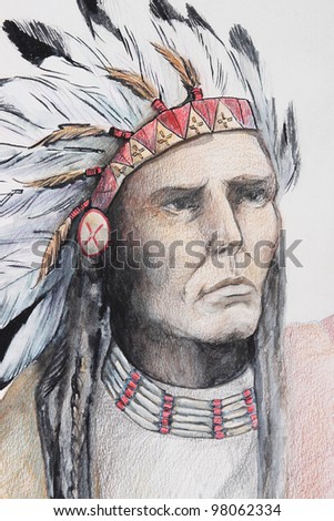 Red Indian Headwear