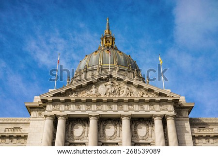 San Francisco City Hall building taken in San Francisco March 2015