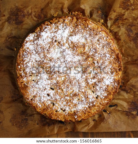 Apple Pie - Freshly Baked. Two crust apple pie with cinnamon made with shortcrust pastry.