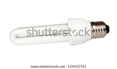 Energy Saving Light Bulb. Lights-U Lamp. Isolated with clipping path.
