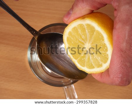 Stir lemon juice into water. Making short-cut puff pastry series.