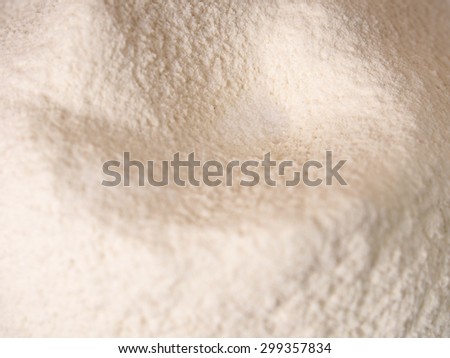 Salt flour. Making short-cut puff pastry series.