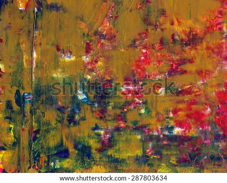 Abstract mixed media modern watercolor fine art painting, background or texture artwork created  with multiple layers of  mixed media elements.
