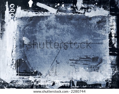 Computer designed grunge border and aged textured background Computer designed grunge border and aged textured background