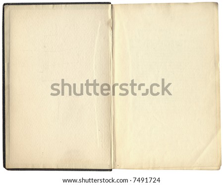 Highly detailed Antique book isolated on white ,great design element or grunge textured layer for your projects.