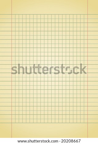 Old yellow notebook paper with space for your text. More images like this in my portfolio