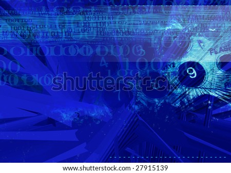 Computer designed highly detailed grunge abstract textured business collage. Nice background for your projects.