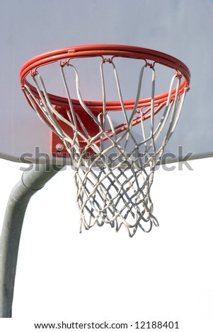 Playground Basketball Hoop Isolated Stock Photo 12188401 : Shutterstock