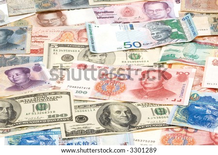 Currencies of various nations exhibit their countries\' pride and history.  In today\'s context, these paper money also compete with each other for attention and supremacy.