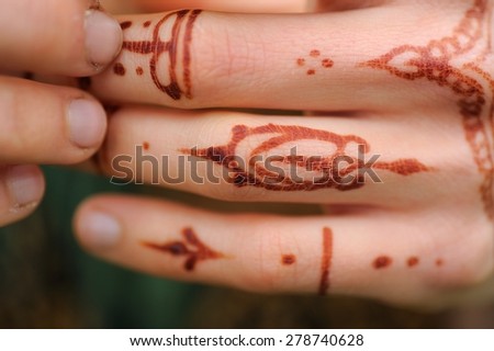 Henna/Mehendi tattoo body art
