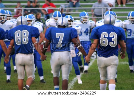 Football Team Playing