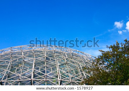 glass geodesic dome