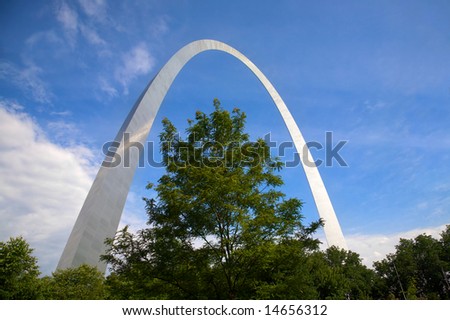 An interesting view of the St. Louis Arch - Gateway to the West - the Jefferson National Expansion Memorial (U.S. National Park Service)