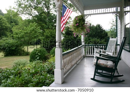 Front Porch on an Old Country House - Bed & Breakfast