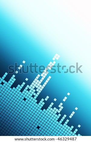 Blue background minimalist abstract vertical Block Background