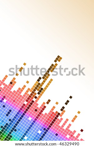 Colorful minimalist abstract Block vertical Background