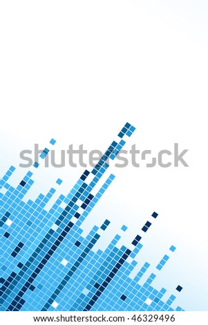 Blue minimalist abstract Block vertical Background