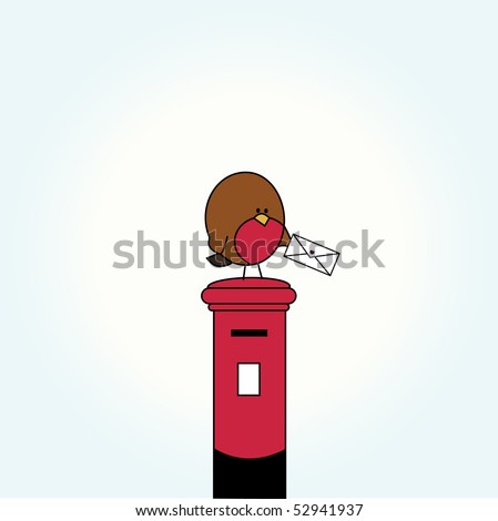 funny letter boxes. of funny cartoon bird with