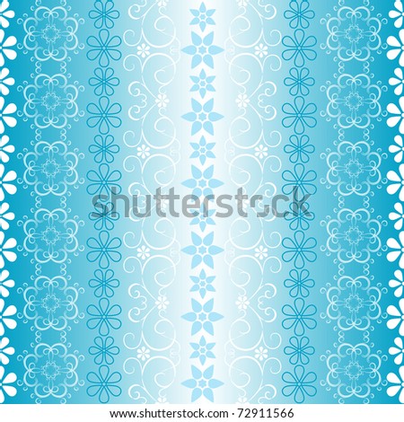 wallpaper white blue. stock photo : White-lue seamless striped christmas wallpaper with snowflakes and borders