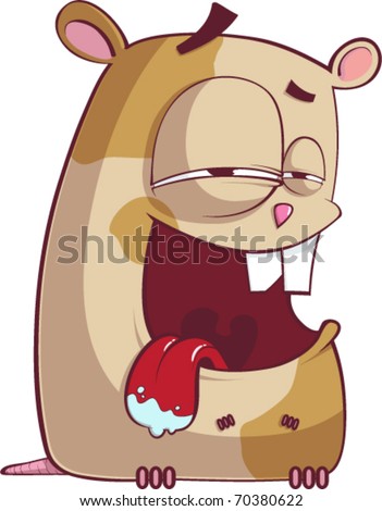 funny hamster pictures. stock vector : Funny hamster