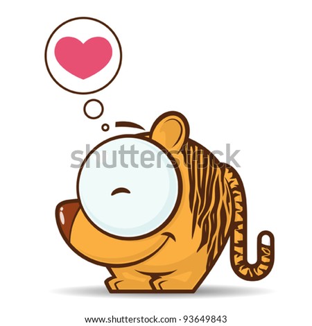 Cute Animated Tiger