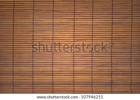 Bamboo mat background. The asian mat from yellow bamboo