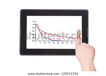 The Diagram. Electronic notebook PC on a white background