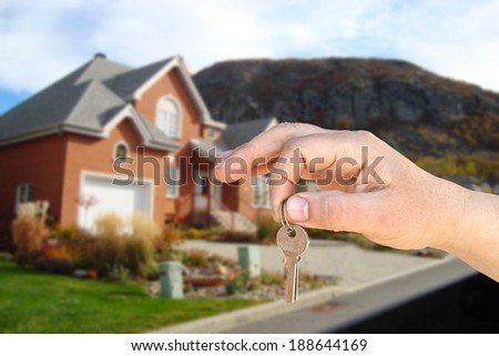 The key in hand. The new  house