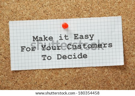 Make It Easy For Your Customers To Decide on a cork notice board. In business, you need products and services that provide what the market or customer wants so that they return to your brand