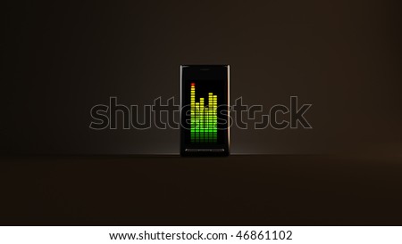without a logo phone .A dark  background for web design