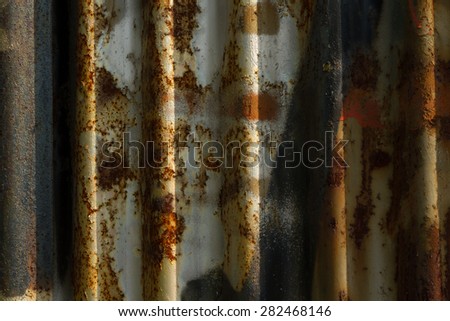 metallic texture. rust on a metal shield