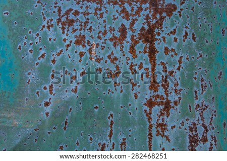 metallic texture. rust on a metal shield