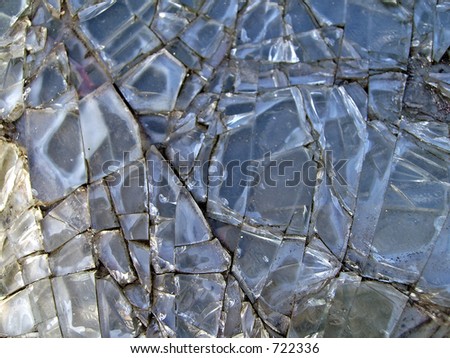 Pattern of shattered glass