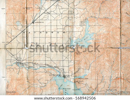 1903 Folded Map of Rathdrum Prairie, Idaho