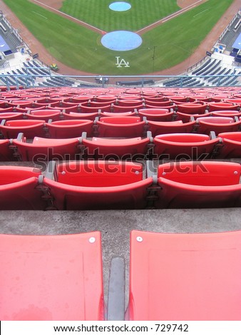 Nosebleed seats at Dodgers Stadium, Los Angeles, California