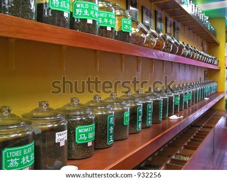 Chinese tea shop in Chinatown